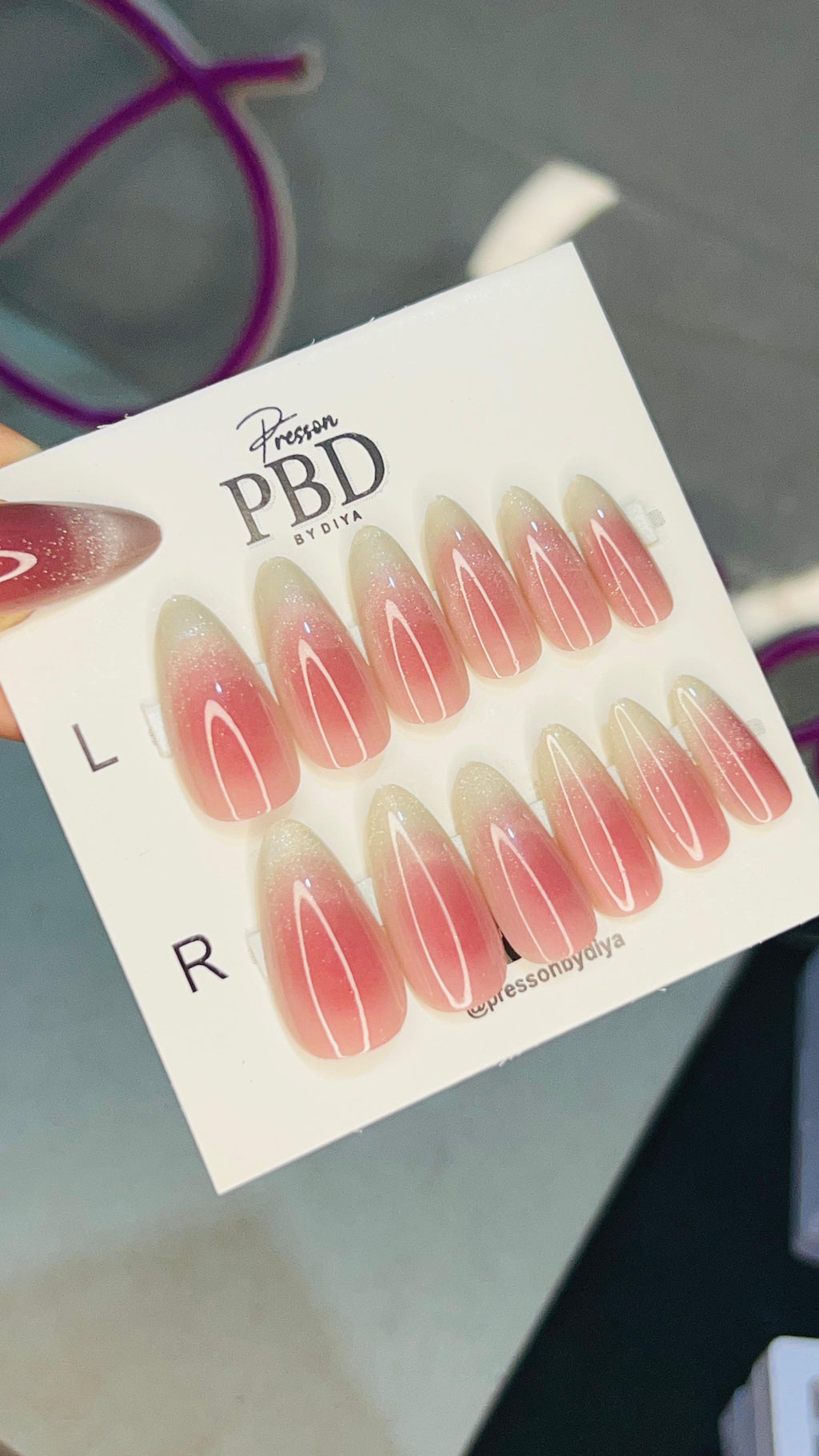 Jelly galaxy pink cat eye