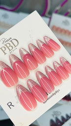 Pink French Tip Cat Eye